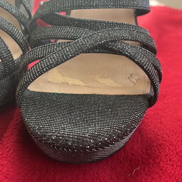 Torrid Wedge silver and black 8.5WW - Picture 3 of 9